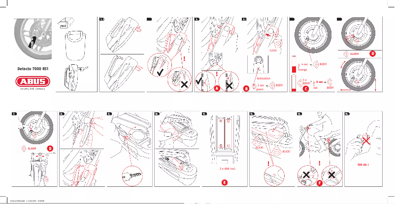 Image de la première page du manuel de l'appareil Detecto 7000 RS1