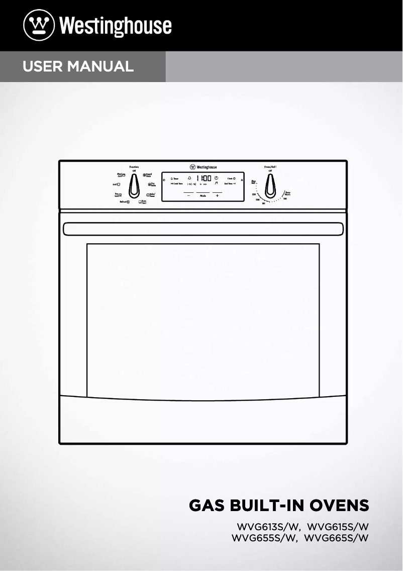 Page 1 de la notice Manuel utilisateur Westinghouse WVG665SNG
