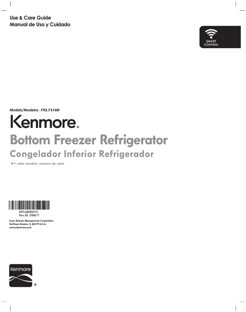 Page 1 de la notice Manuel utilisateur Kenmore 73102