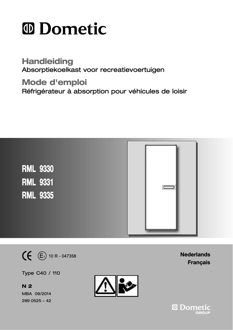 Página 1 del manual Manual de usuario Dometic RML 9330