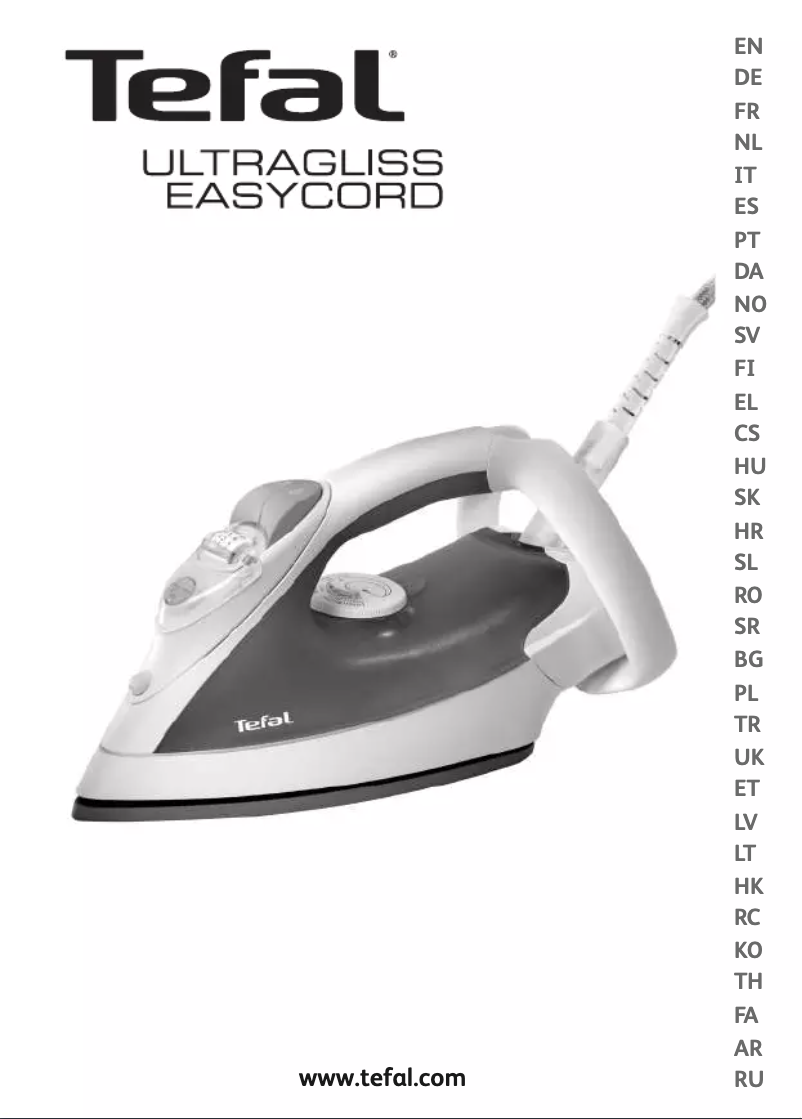 Page n°1 - Manuel utilisateur Tefal Ultragliss Easycord FV4250
