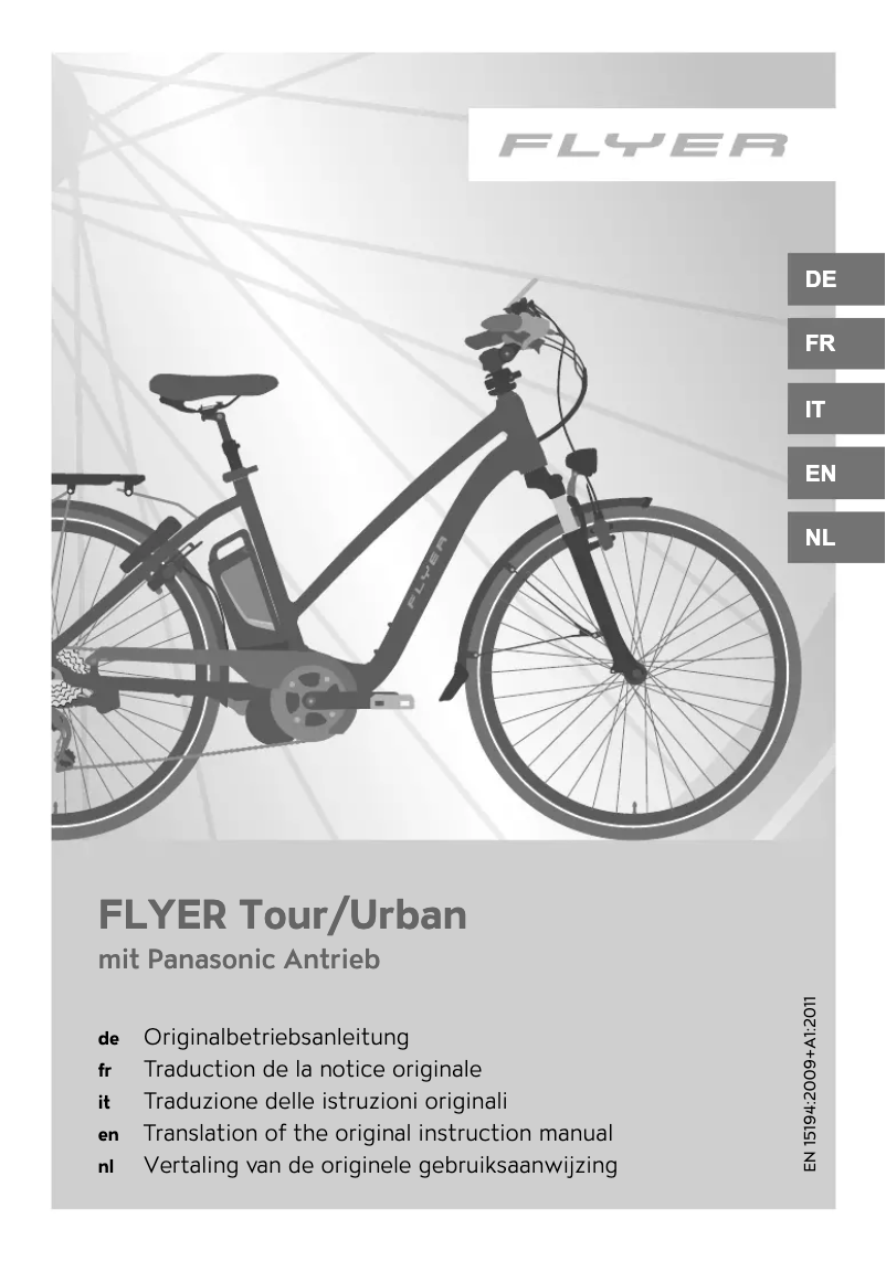 Page 1 de la notice Manuel utilisateur Flyer C-Serie