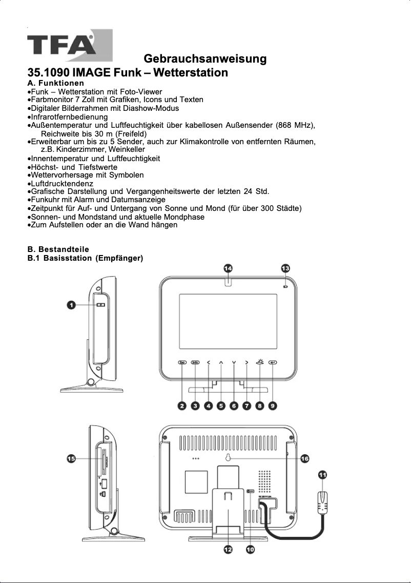 Página 1 del manual Manual de usuario TFA 35.1090