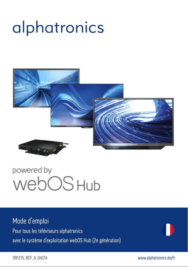 Image de la première page du manuel de l'appareil SLA-32W4K