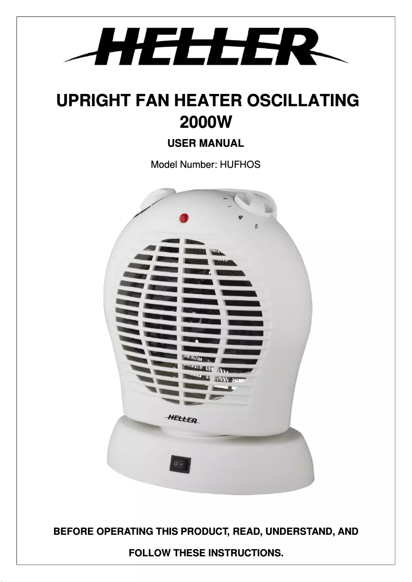 Page 1 de la notice Manuel utilisateur Heller HUFHOS