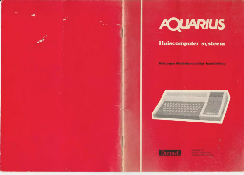 Page n°1 - Manuel utilisateur Mattel Aquarius