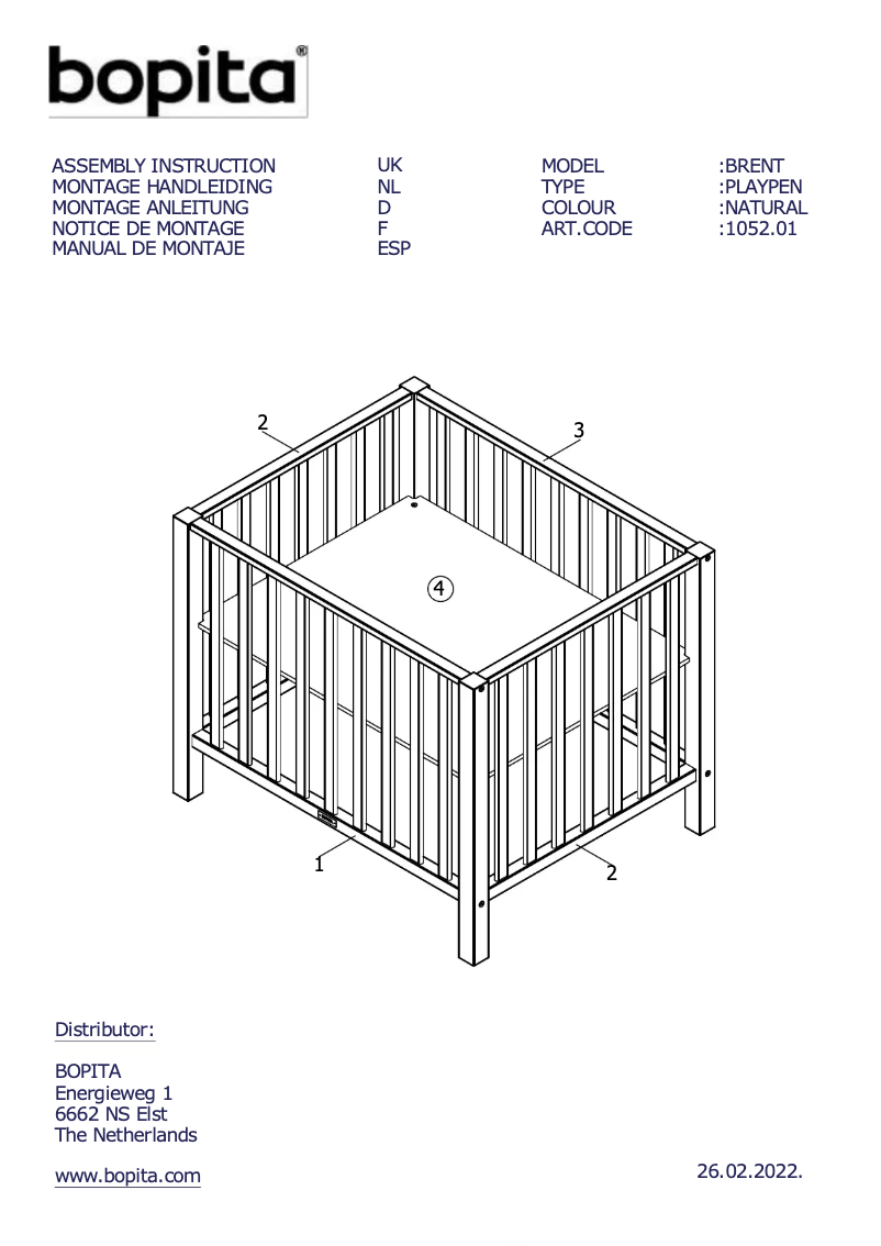 Image de la première page du manuel de l'appareil Brent
