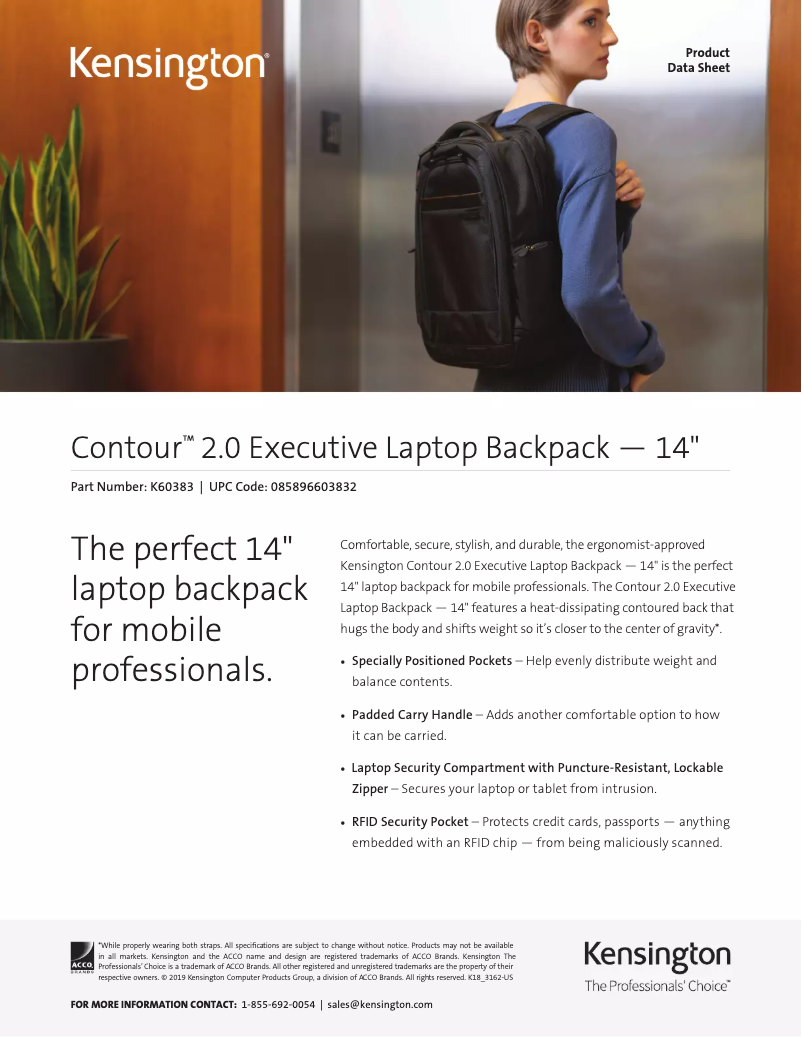 Page 1 de la notice Manuel utilisateur Kensington K60383WW