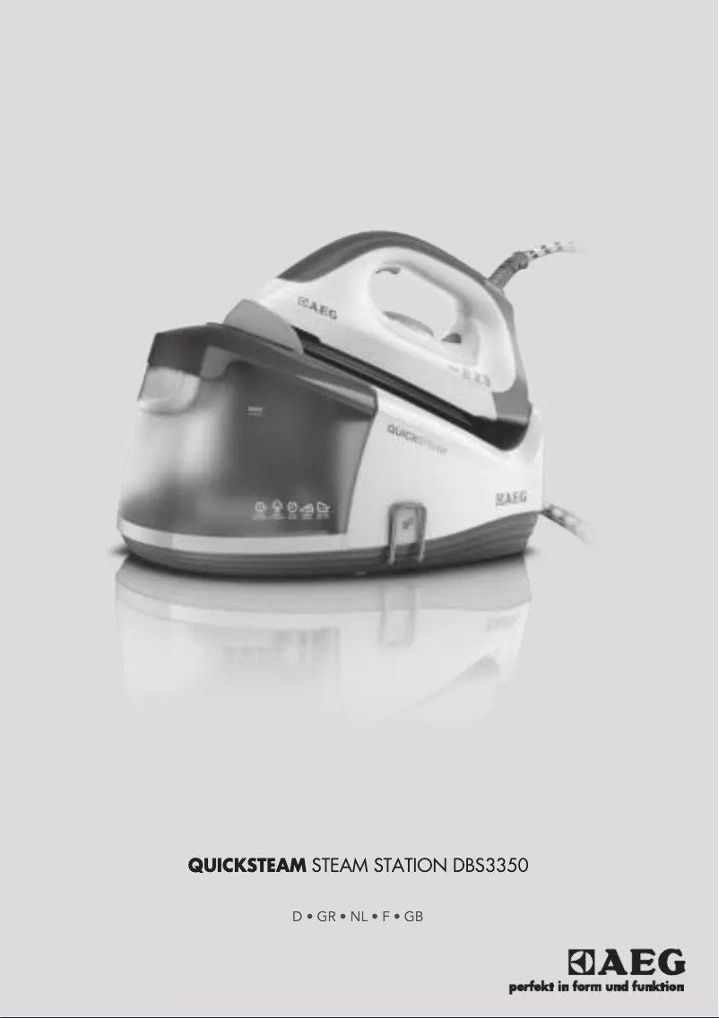 Page 1 de la notice Manuel utilisateur AEG QuickSteam DBS3350