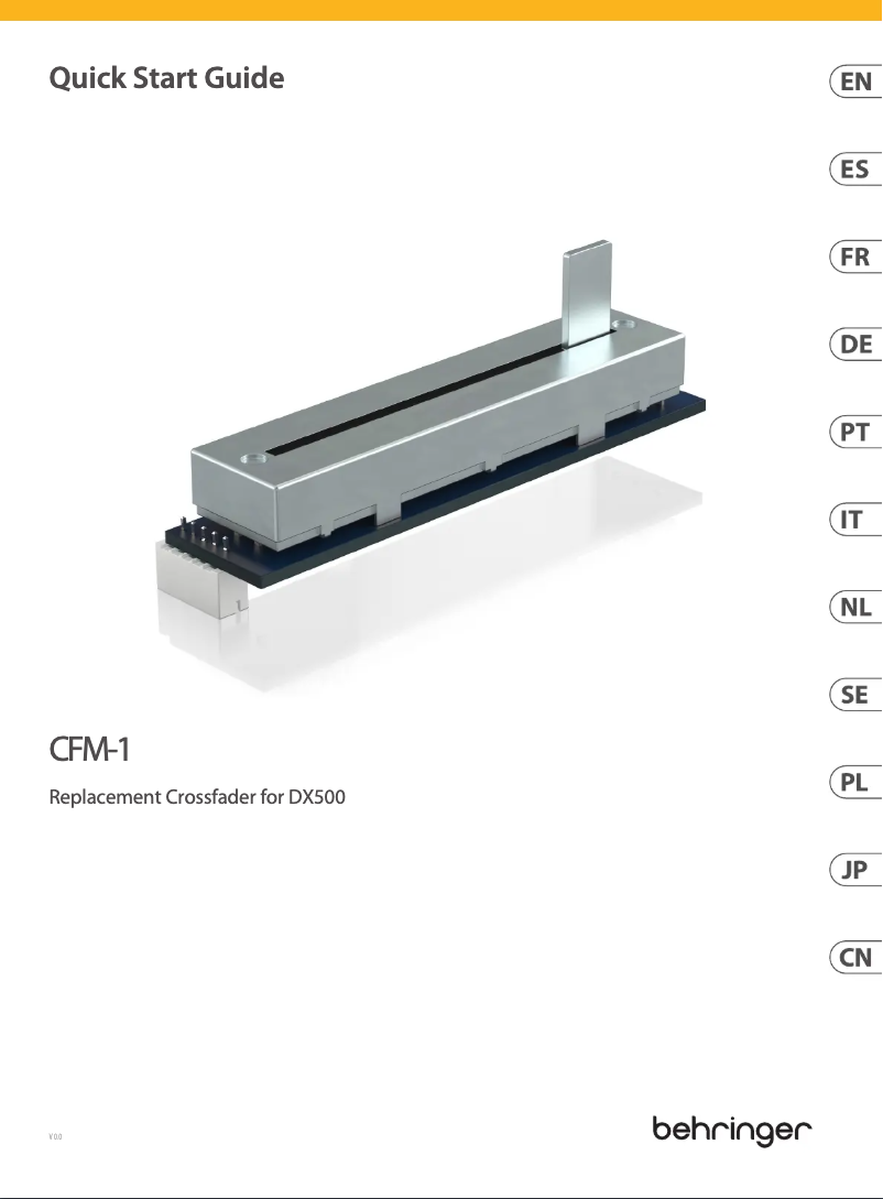 Page 1 de la notice Manuel utilisateur Behringer Ultragilde CFM-1