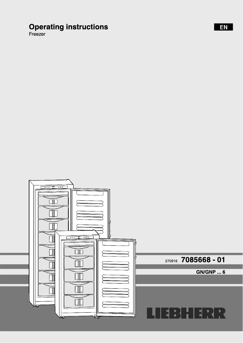 Image de la première page du manuel de l'appareil GNP 3056 Premium NoFrost