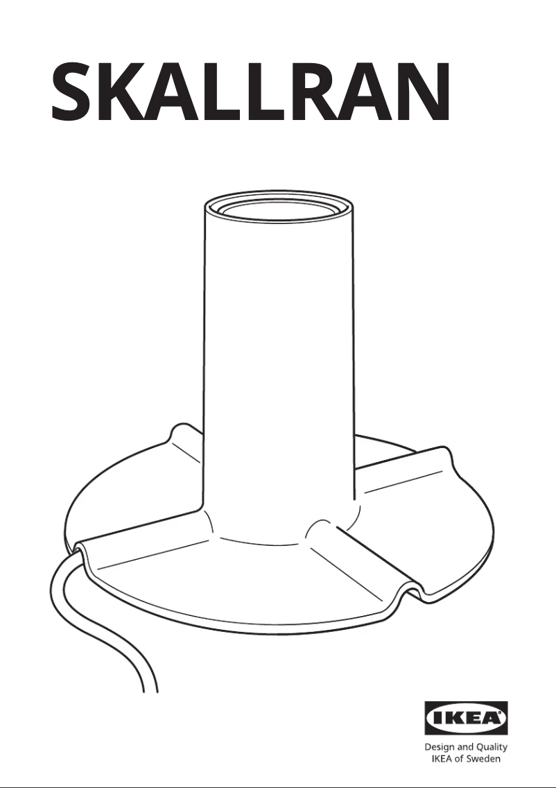 Page 1 de la notice Manuel utilisateur Ikea SKALLRAN 304.215.27