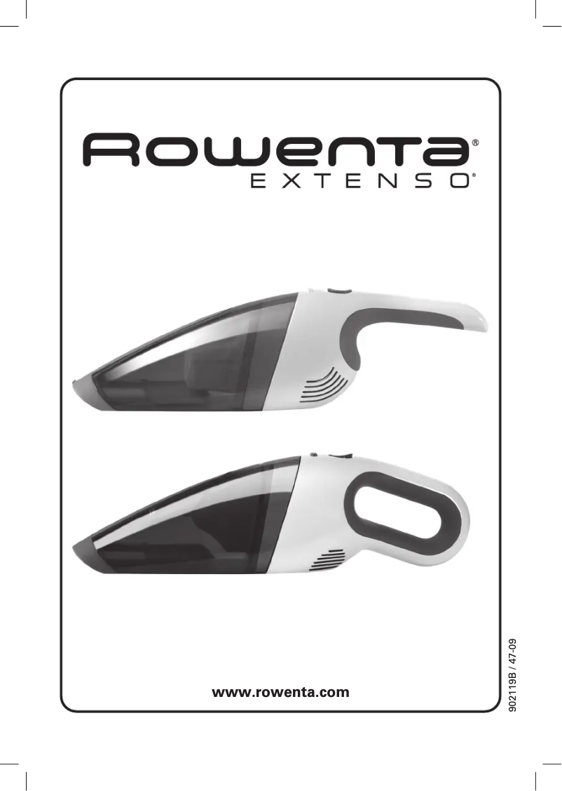 Page n°1 - Manuel utilisateur Rowenta Extenso AC2320