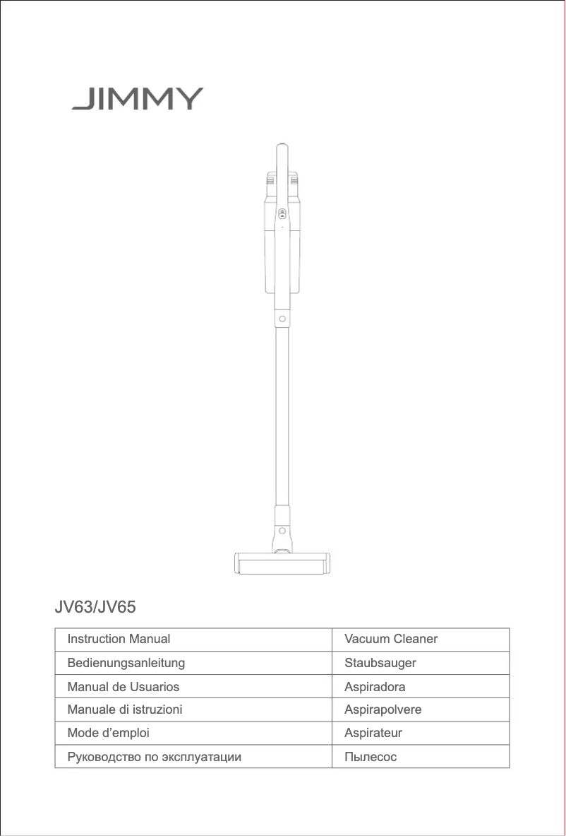 Page n°1 - Manuel utilisateur JIMMY JV63