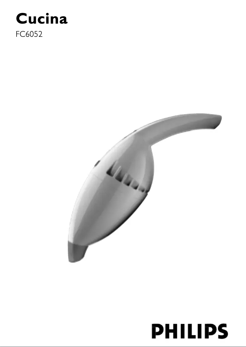 Page 1 de la notice Manuel utilisateur Philips Cucina FC6052