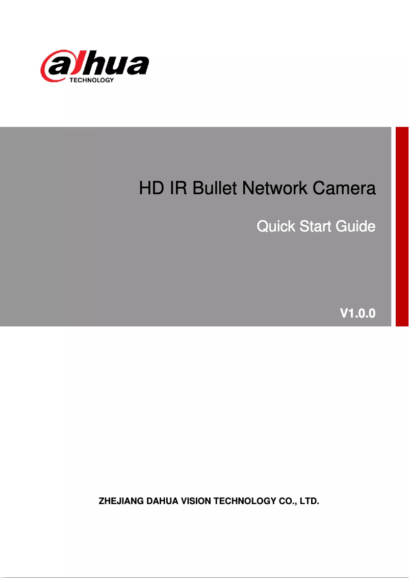 Page n°1 - Guide de démarrage rapide Dahua Technology N43AB52