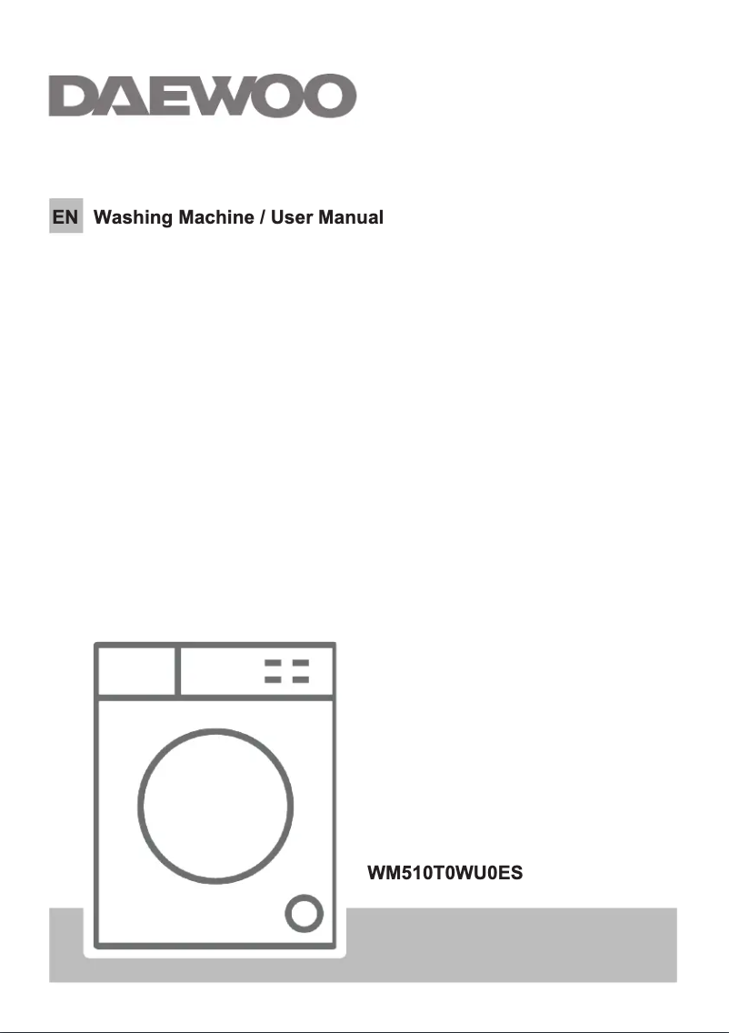 Page 1 de la notice Manuel utilisateur Daewoo WM510T0WU0ES