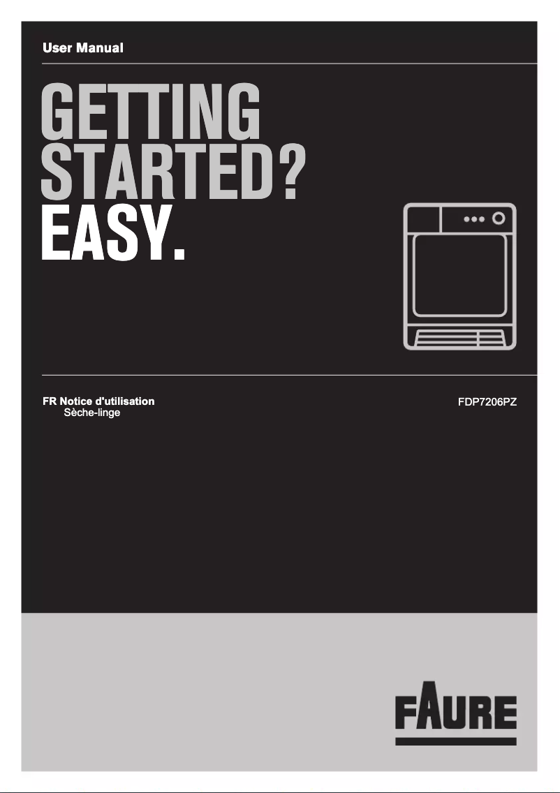Page 1 de la notice Manuel utilisateur Faure FDP7206PZ