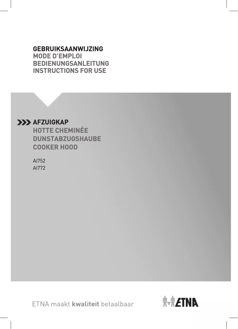 Page 1 de la notice Manuel utilisateur Etna AI752ZT