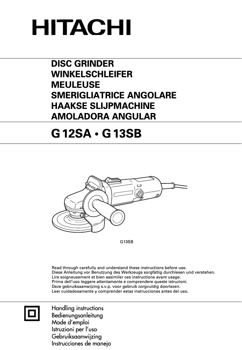 Page 1 de la notice Manuel utilisateur Hitachi G 12SA