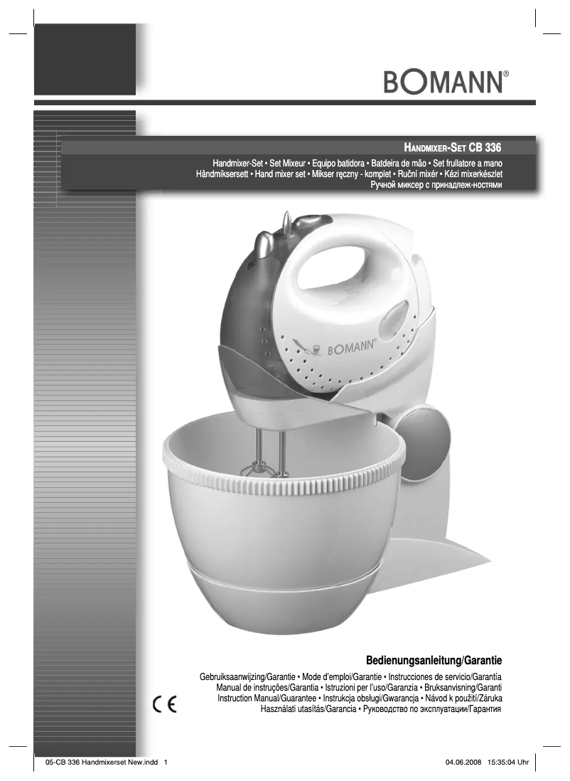Image de la première page du manuel de l'appareil CB 336
