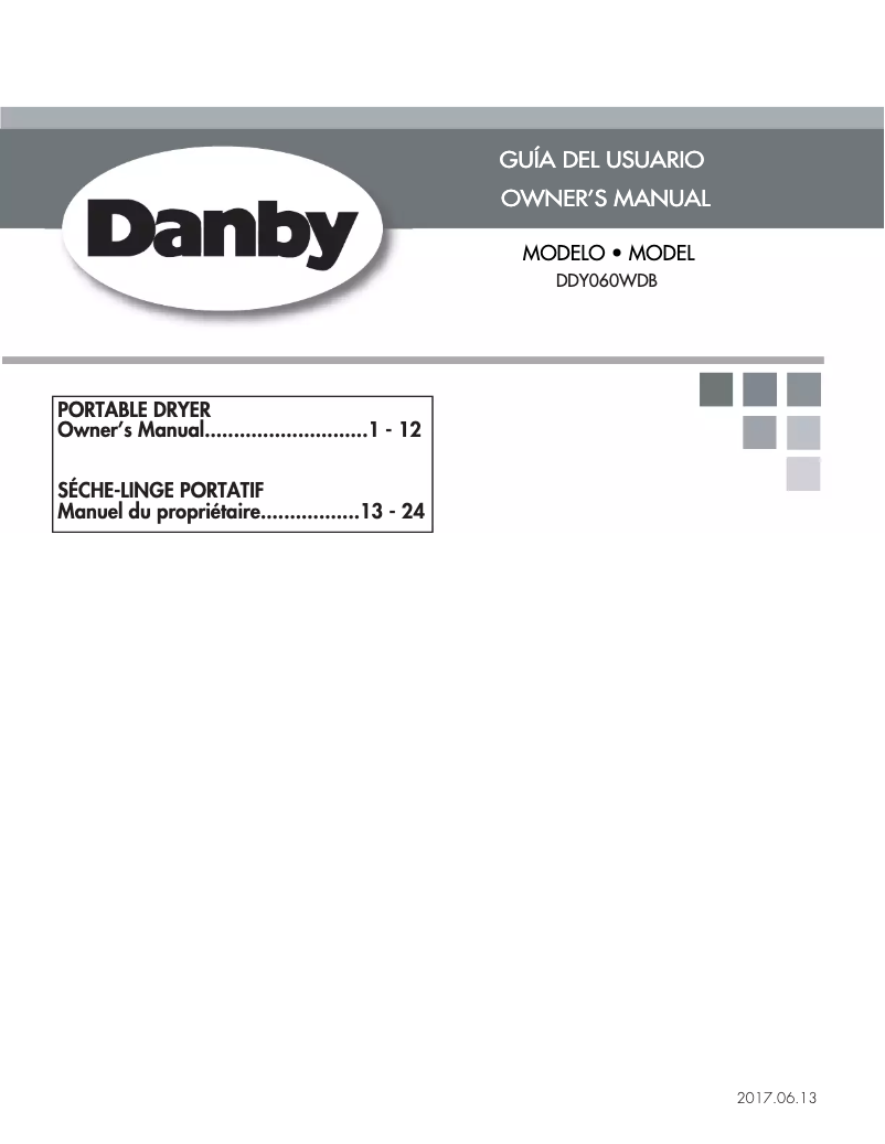 Image de la première page du manuel de l'appareil DDY060DB