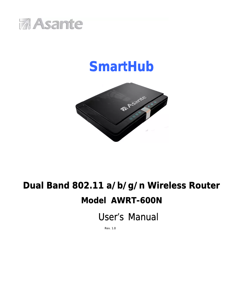 Página 1 del manual Manual de usuario Asante AWRT-600N