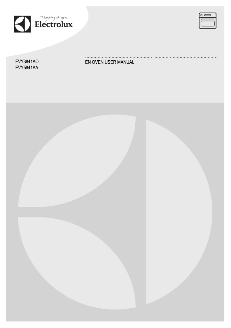 Page 1 of the manual User Manual Electrolux EVY5841AAX