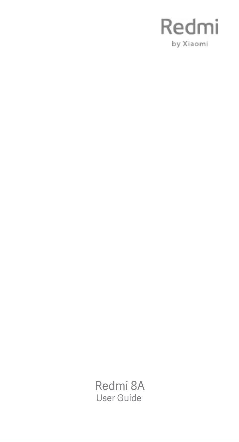 Image de la première page du manuel de l'appareil Redmi 8A