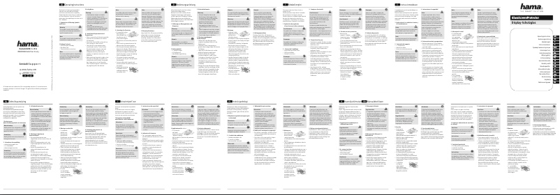 Page 1 de la notice Manuel utilisateur Hama 00186246
