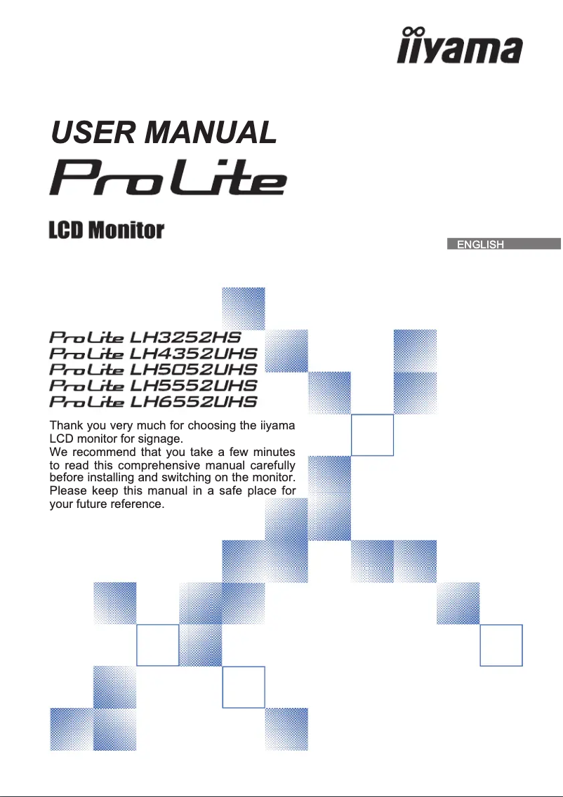 Página 1 del manual Manual de usuario Iiyama Prolite LH5052UHS