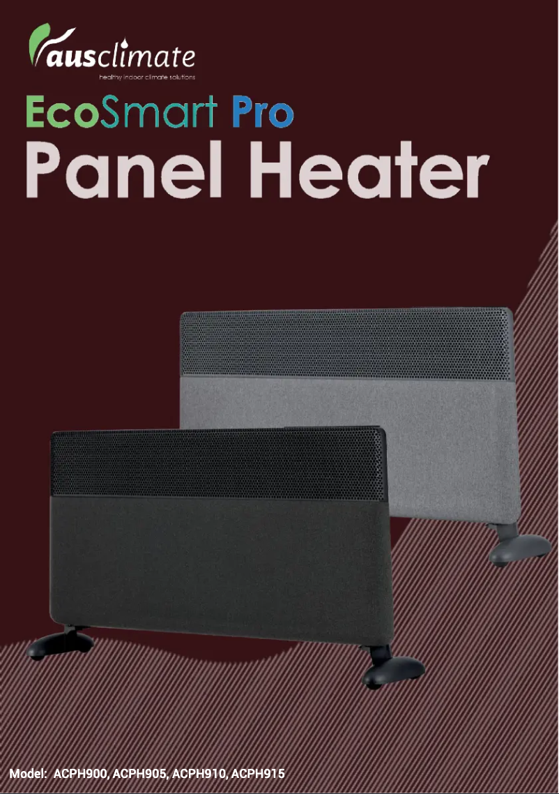 Page n°1 - Manuel utilisateur Ausclimate EcoSmart Pro