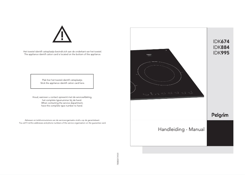 Page n°1 - Manuel utilisateur Pelgrim IDK674