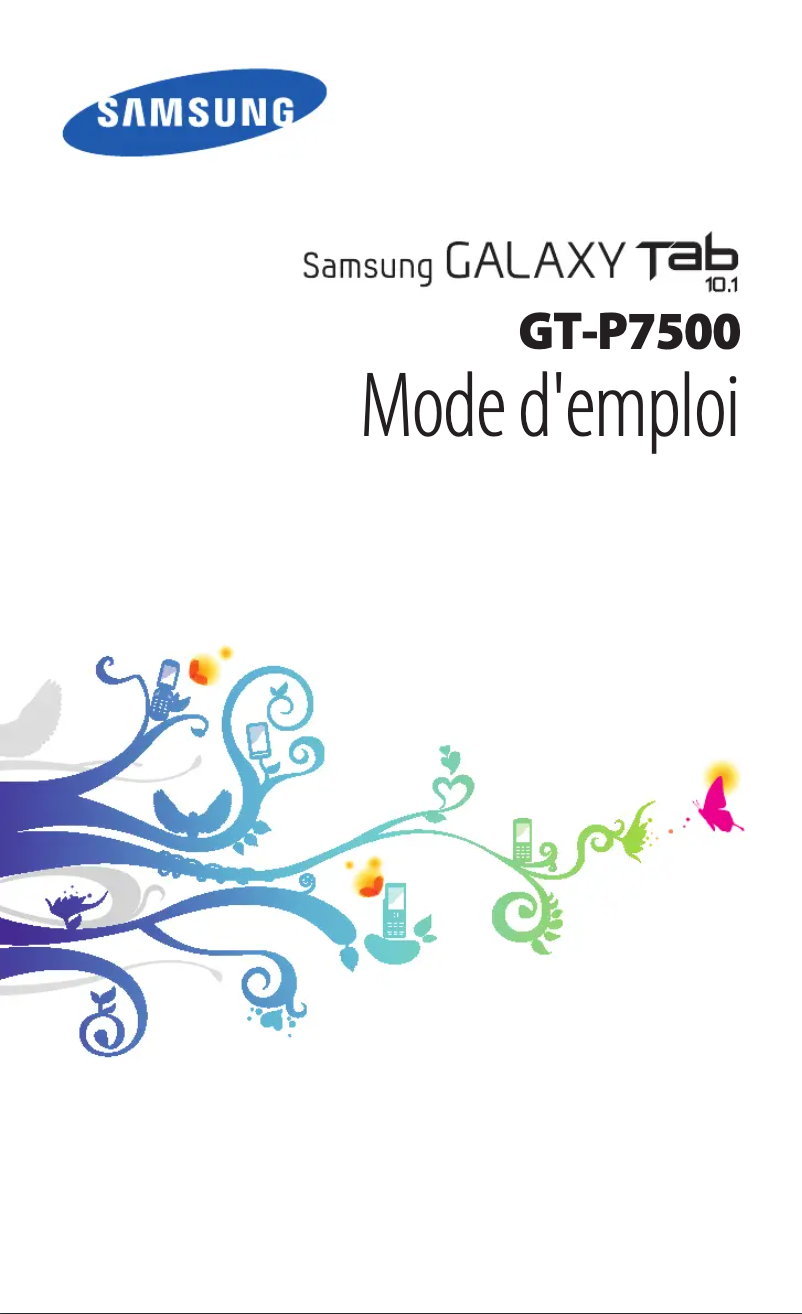 Page 1 de la notice Manuel utilisateur Samsung GT-P7500