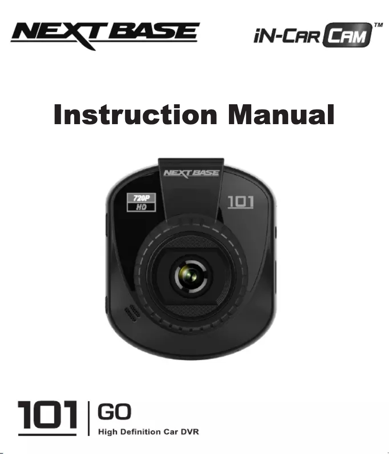 Page 1 de la notice Manuel utilisateur Nextbase iN-CAR CAM 101 Go