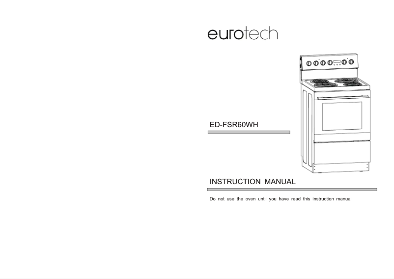 Page 1 de la notice Manuel utilisateur Eurotech ED-FSR60WH