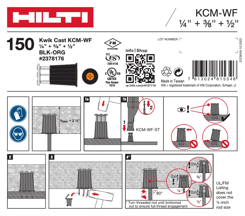 Página 1 del manual Manual de usuario Hilti KCM-WF