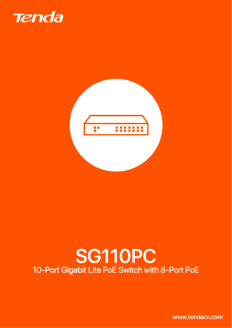 Page n°1 - Fiche technique Tenda SG110PC