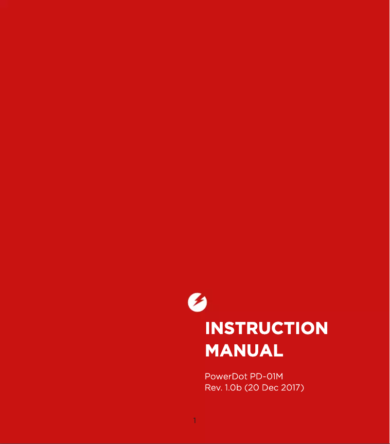 Page n°1 - Manuel utilisateur PowerDot Duo Gen 2