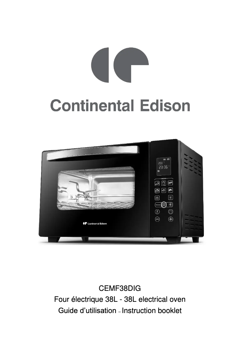 Página 1 del manual Manual de usuario Continental Edison CEMF38DIG