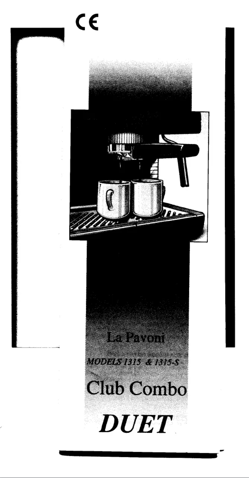 Page n°1 - Manuel utilisateur la Pavoni Club Combo Duet