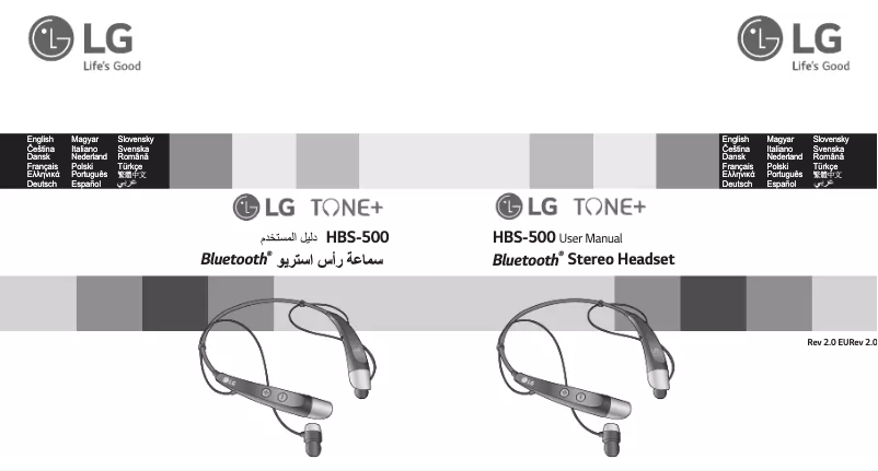 Image de la première page du manuel de l'appareil Tone+ HBS-500