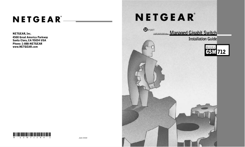 Page n°1 - Manuel utilisateur Netgear GSM712