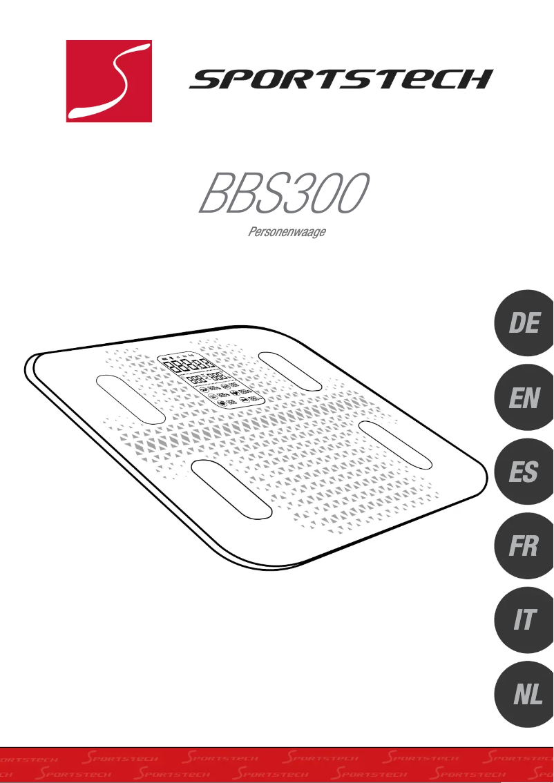 Page 1 de la notice Manuel utilisateur Sportstech BBS300