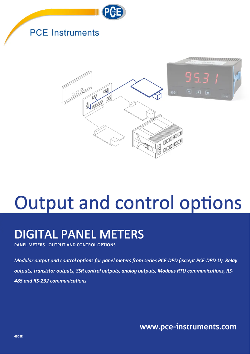 Page n°1 - Manuel utilisateur PCE Instruments PCE-DPD-C