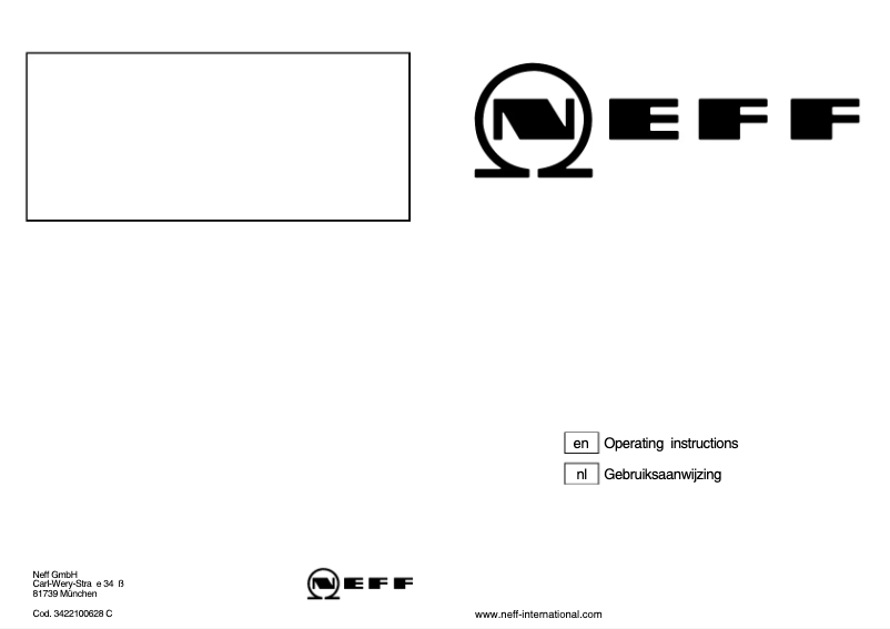 Page n°1 - Mode d'emploi Neff T21S31N0