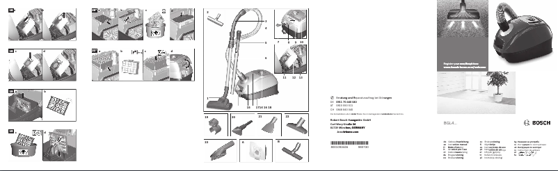 Page 1 de la notice Manuel utilisateur Bosch BGL4TOP