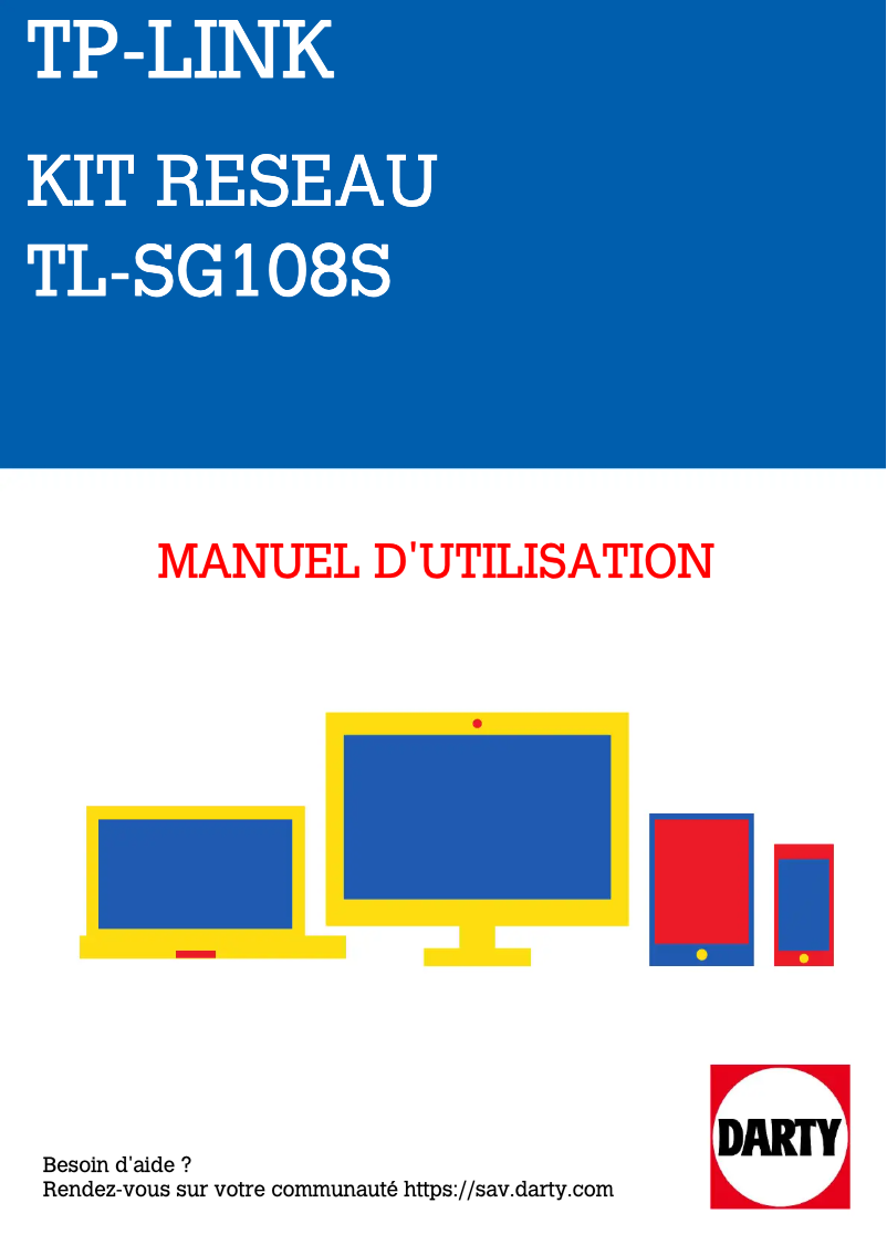 Page n°1 - Manuel utilisateur TP-Link TL-SG108S