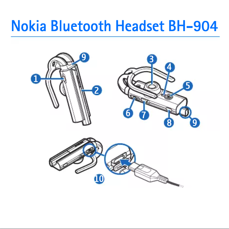 Page n°1 - Manuel utilisateur Nokia BH-904