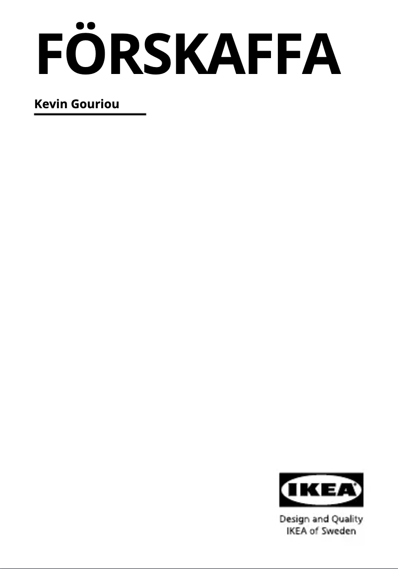 Image de la première page du manuel de l'appareil FÖRSKAFFA 304.468.01